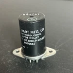 Hart Mfg. R130B1P1C607 4PDT Relay 300 Ohms 28 Vdc (untested). Fixed Price $25.00.