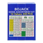 Bojack 14 Value 240 Pcs Diode Assortment Kit Contain Rectifier/fast. Fixed Price $14.49.