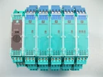 Lot (6) Pepperl+fuchs KFD2-STC4-EX2, KFD2-SCD2-EX2-LK, KFD2-EB2 Modules D14. Fixed Price $379.99.