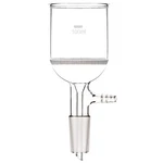 Deschem 24/40 Glass Buchner Filtering Funnel With Fine Frit Vacuum Serrated T.... Fixed Price $31.55.