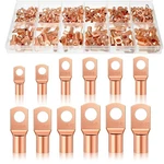 Ferraycle 200 Pieces Copper Battery Wire Lugs 12 Sizes Cable Ends Eye.... Fixed Price $37.52.