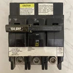 Chipped Square QOB3150VH Amp 22KA 240 Volt Pole Bolt-on Circuit Breaker. Fixed Price $250.00.