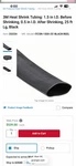 ITCSN-1500 2GCE4 3M Heat Shrink Tubing 25 Ft. 1.5 To 0.5. Fixed Price $85.00.