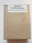 (QTY-2) Prime Black Aqueous Replacement Ink Cartridge Q2344-PB (loc. Office). Fixed Price $35.00.