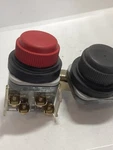 Allen Bradley 800H-FRB26A Pushbutton Booted Flush Ext Red 1NO/1NC Series. Fixed Price $49.99.