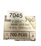 Allen Bradley 700-PC40, Series A, Second Adder Deck N.o Contacts. Fixed Price $34.99.