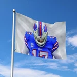 Buffalo Fans Football Team 3X5 Ft Allen 17 Flag Banner. Fixed Price $8.95.