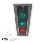 Allen Bradley 800S-3SA/M For-rev-stop Push Button Station Switch Nema 1 600V 5A. Fixed Price $189.00.
