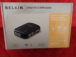 Belkin 2-PORT PS/2 Kvm Switch Model F1DJ102P-B With Cables. Fixed Price $16.50.