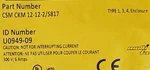 Turck Csm Ckm 12-12-2/S817 U0949-09 Yellow Cable Assembly Connector. Fixed Price $39.00.