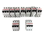 Lot Of 9 Abb Mini Circuit Breaker K20/K40. Fixed Price $75.00.