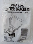 Amerimax Gutter Brackets Snap Lok 5" White Aluminum 25-024 Usa Pack New. Fixed Price $19.95.