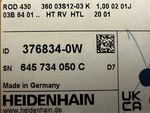 Heidenhain Rod 430 360 Line Rotary Encoder 1 Meter Cable 376834-0W New Box. Fixed Price $477.00.