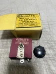 Vintage Ohmite MT-40 1.5 Amp 12 Volt Power Rheostat Ho Train Speed Control. Fixed Price $50.00.
