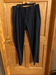 Haggar Mens Dress Pants Navy Blue 34 X Retail $68 (S-BLK-8-58). Fixed Price $25.49.