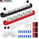 Dianrui 12V Bus Bar Power 6X1/4"(M6);10X#8(M4), Red And Black. Fixed Price $30.66.