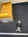 Case Of Ea New Hubbell HBL4710 Twist-lock Single Receptacles 15A 125V Pol. Fixed Price $69.00.