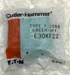 Lot 8 Eaton Cutler-hammer E30KF22 Type Square Lens Green "off". Fixed Price $67.33.