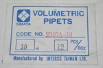 Sibata 2040A-10 Volumetric Pipets Class Reusable Glass ( Lot Of 12 ). Fixed Price $69.99.