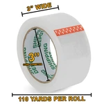 2 Mil Industrial 3" 110 Yds Carton Sealing Clear Packing Shipping Box Tape. Fixed Price $90.16.