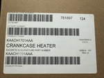 Carrier KAACH1701AAA Crankcase Heater Accessory Kit. Fixed Price $40.00.