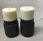 Lot Of Bryant Locking Connectors L16-20R, 20A, 480V, 3-POLE, 71620NC (B154). Fixed Price $25.00.