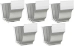 Amerimax 33209 5" Gutter Slip Joint Connector White Galvanized Steel - Pack Of. Fixed Price $52.99.