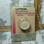 Lutron D-600PH-IV Push On/off Dimmer Single Pole Nip Sealed. Fixed Price $6.88.