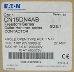 Eaton Cutler Hammer CN15DN4AB Pole 120 Vac Size Contactor 27 Amp. Fixed Price $350.00.