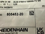 Heidenhain Adapter Cable Meter 805452-20 New Sealed Bag. Fixed Price $268.00.