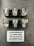 (2) New Allen Bradley 1494F-FS60 Fuse Block With 1401-N43 Clips. Fixed Price $68.00.