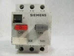 Siemens 3VE1000-2G Motor Contactor/starter/breaker, 1.6 Amp, 660 Volt Max.. Fixed Price $28.00.