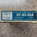 Sporlan KT-83-VGA Thermostatic Element Kit Brass Type Valves R-22 5'. Fixed Price $39.69.