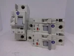 (3) Allen Bradley 1492-SP1C100 Ser. C, C1, 1A Circuit Breakers W/ 1492-ASPH3. Fixed Price $15.00.