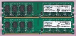4GB 2X2GB PC2-6400 DDR2-800 Crucial Micron CT25664AA800.M16FM Desktop Memory Kit. Fixed Price $14.90.