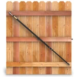 Telescopic Gate Brace 8 Anti Sag Fence Hardware Kit Black True Latch Wooden. Fixed Price $124.99.