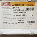Harris ER5356 Solid Aluminum Mig Welding Wire .035, 16 Lb. Spool 05356F6. Fixed Price $175.00.
