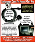 Aluminum Square / Schneider 7 Pin Test Cable S33595 For Fftk Ns, Nt, Nw Trip. Fixed Price $669.00.