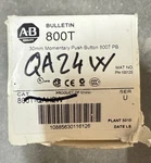 New Allen-bradley 800T-QA24W Illuminated Push Button White Lens W/ Guard 800-XA. Fixed Price $88.32.