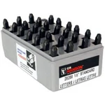 Hanson 20200 Steel Stamp Letter Set, Standard, 27 Pieces, 1/8 Inch, Gray. Fixed Price $41.55.
