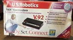 New Robotics V.92 V.90 56K External Faxmodem USR5686E. Fixed Price $34.99.