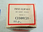 Cutler Hammer C350KC21 Fuse Clip Kit 30 Amp 250V. Fixed Price $15.00.