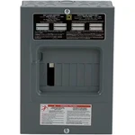 Qo 100 Amp 8-SPACE 16-CIRCUIT Indoor Surface Mount Main Lug Load Center. Fixed Price $68.97.