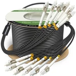 75 METERS/250F 6 Core Industrial Tpu Lc To Outdoor Armored Fiber Optic Cable. Fixed Price $99.99.
