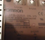 Used Omron G3PB-225B-3N-VD Solid State Contactor. Fixed Price $40.00.