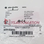 New 440K-E33030 Allen Bradley Safety Interlock Switch Ser.c 440KE33030. Fixed Price $113.00.