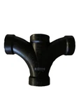 Charlotte Pipe 2 In. All Hub Double Sanitary Abs Waste & Vent Tee. Fixed Price $10.00.