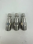 X(3) Dixon D2M2-S Male To Industrial Plug, (m)npt, 1/4, Ss. Fixed Price $17.45.